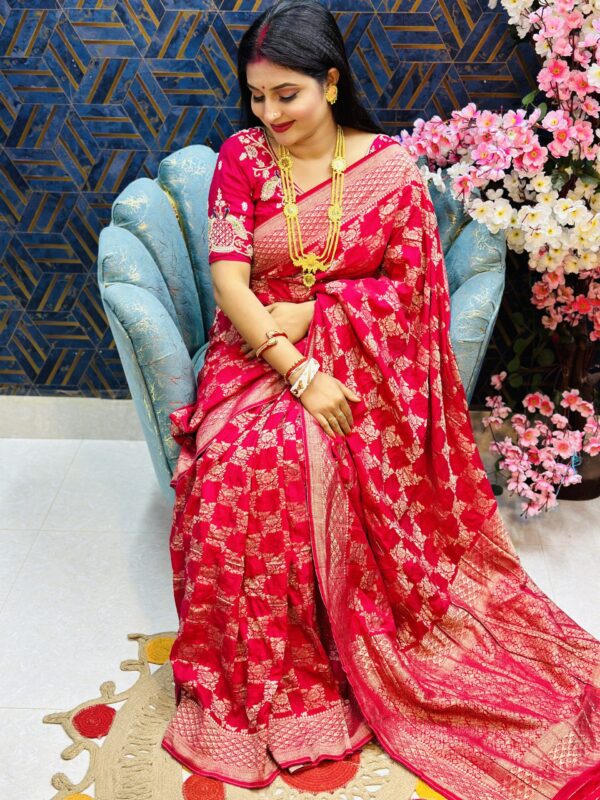 শিফন জরজেট খাড্ডি শাড়ি