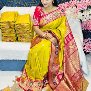 সফট কাতান শাড়ি