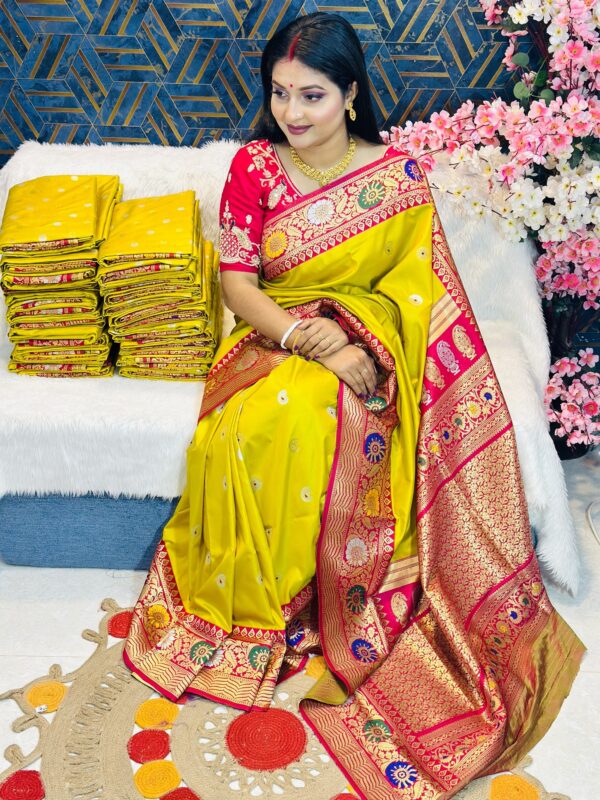 সফট কাতান শাড়ি
