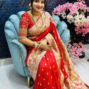 সিল্ক পৌথানি খাড্ডি শাড়ি